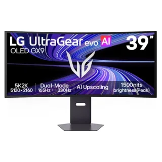 Monitor LG UltraGear OLED 39GX950B 5K2K de 39” com Dual Mode (165Hz FHD 330Hz), 0,03ms (GtG), Compatível com NVIDIA G-Sync™ e AMD FreeSync™ Premium Pro, DisplayHDR™ 500 - 39GX950B-B