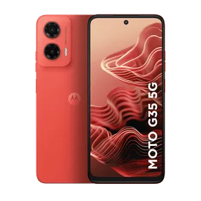 Smartphone Motorola Moto g35 5G 256GB 4GB RAM + 8GB RAM Boost, Camera 50MP com AI NFC Tela 6.7" com Superbrilho - Coral