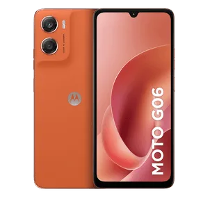 Smartphone Motorola Moto g06 64GB 4GB RAM + 8GB Ram Boost, Camera 50MP com AI Bateria de 5200 mAh Tela 6.9" - Laranja