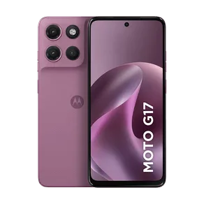 Smartphone Motorola Moto g17 128GB 4GB RAM + 8GB RAM Boost, camera 50MP Sony Lytia 600, tela FHD+ 60hz, bateria 5200 mAh - Rosa