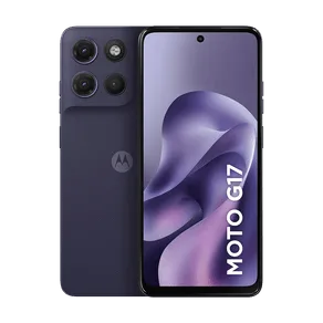 Smartphone Motorola Moto g17 128GB 4GB RAM + 8GB RAM Boost, camera 50MP Sony Lytia 600, tela FHD+ 60hz, bateria 5200 mAh - Roxa