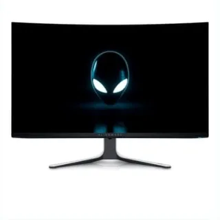 Monitor Gamer Curvo Dell Alienware 32", 4K, 240Hz, 0.03ms, QD-OLED, DisplayPort e HDMI, Ajuste de Altura, Preto e Branco - AW3225QF