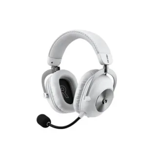 Headset Gamer Sem Fio Logitech G PRO X3 LIGHTSPEED, Microfone 48 kHz, Drivers de Grafeno 50 mm, Bluetooth, USB 3,5 mm, Branco - 981-001747