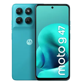 Smartphone Motorola Moto g47 5G 256GB 4GB RAM + 8GB RAM Boost, câmera 50 MP Sony LYTIA 600, Tela 6.7" FHD+ 120hz, NFC, IP64 - Azul Turquesa