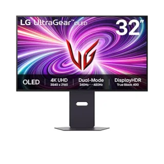 Monitor LG OLED UltraGear™ Dual Mode 32GS95UV-B 32", 480Hz FHD, 240Hz 4K, 0.03ms (GtG), NVIDIA G-SYNC, AMD FreeSync™ Premium Pro, HDR True Black 400 - 32GS95UV-B