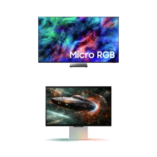 Vision AI TV 85" Micro RGB 4K + Monitor Odyssey 3D 27" Combo