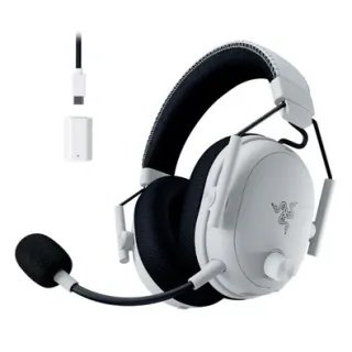 Headset Gamer Razer BlackShark V3 Pro Sem Fio ANC, Drivers 50mm, Branco - RZ04-05400200